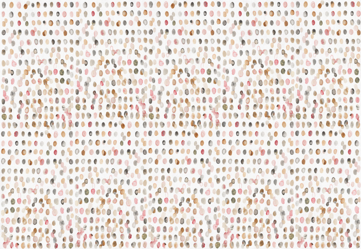 Watercolor Polka Dot Neutral Wallpaper
