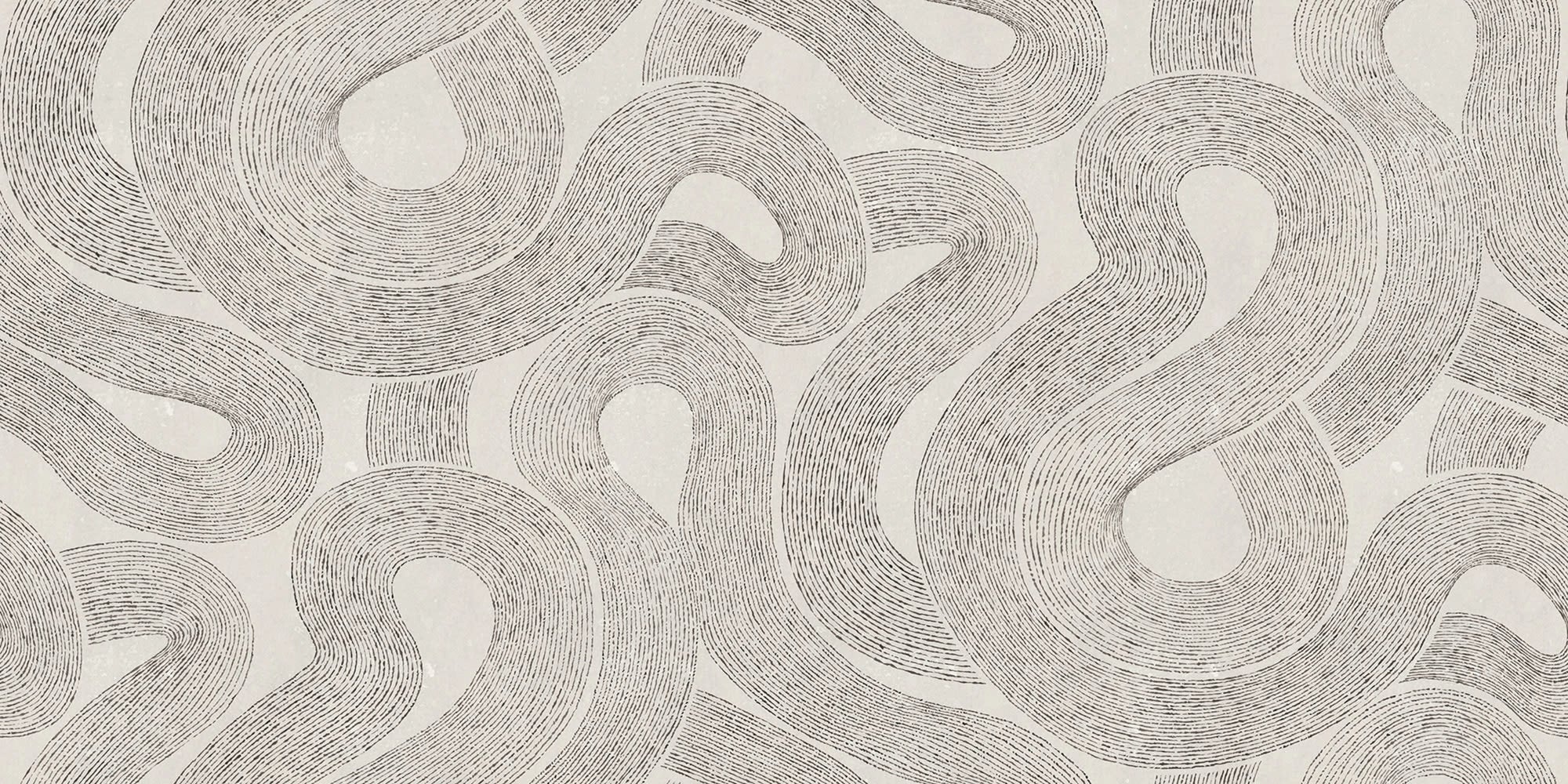 Curved Line Abstract Wallpaper Mural