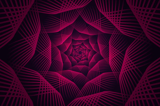 Hypnotic 3D Geometric Illusion Wallpaper