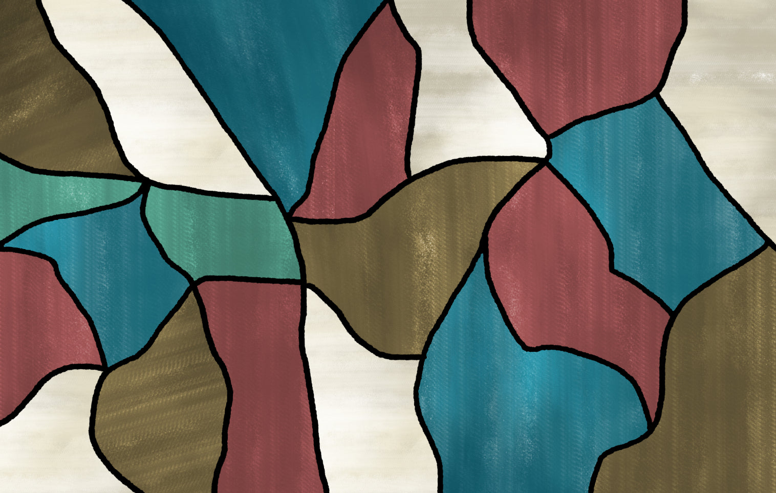 3D Abstract Geometric Wall Mural