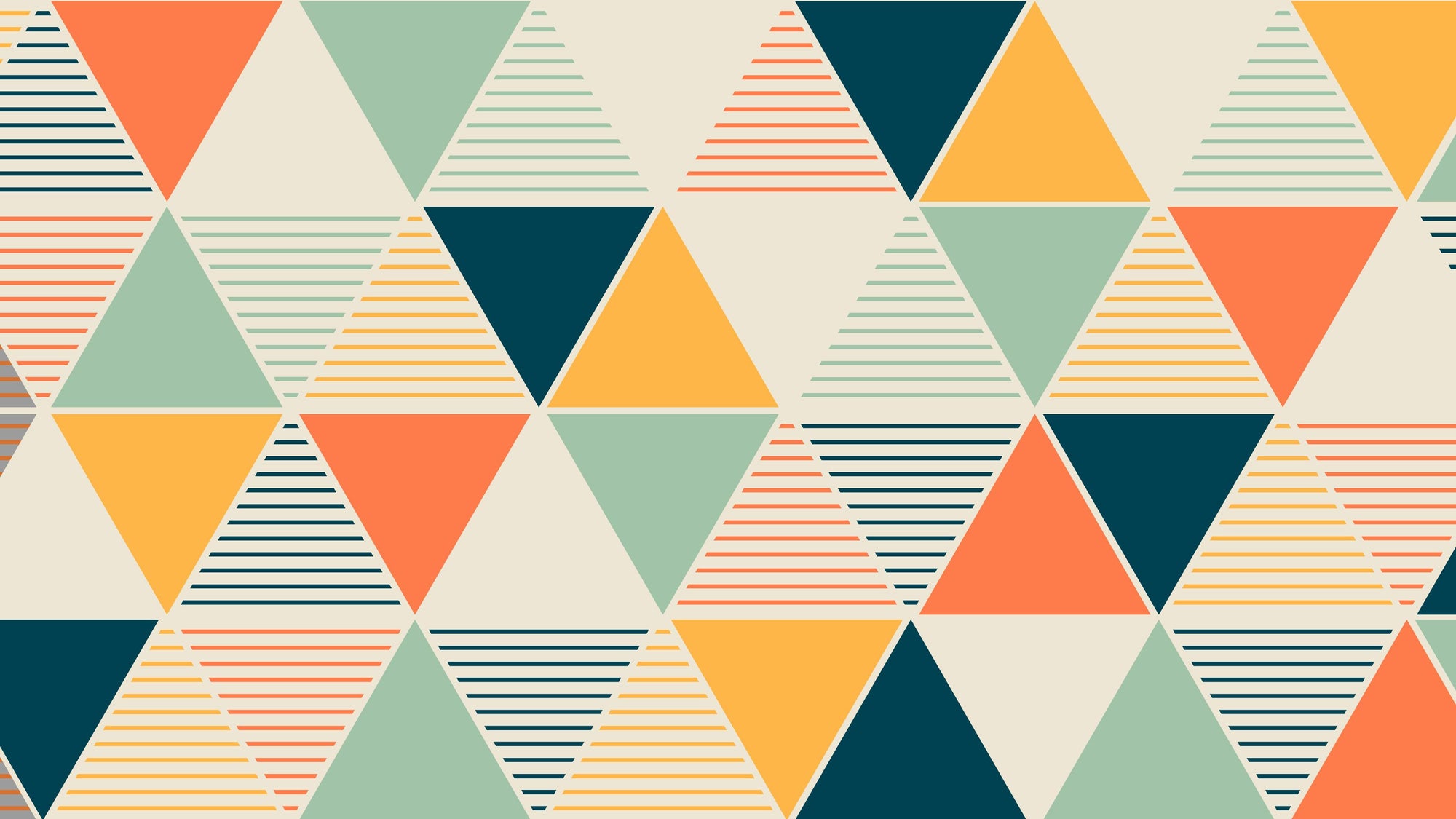 Modern Geometric Triangle Pattern Wallpaper