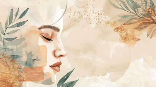 Watercolor Feminine Portrait Wallpaper