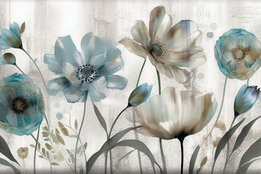 Watercolor Floral Botanical Wall Mural