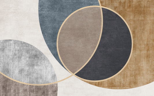 Modern Abstract Geometric Circle Wallpaper