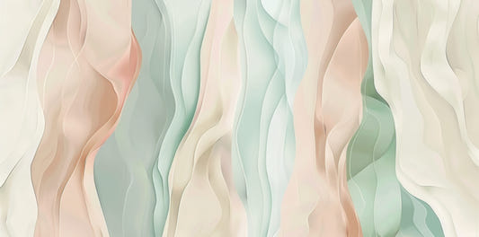 Pastel Wavy Abstract Wallpaper