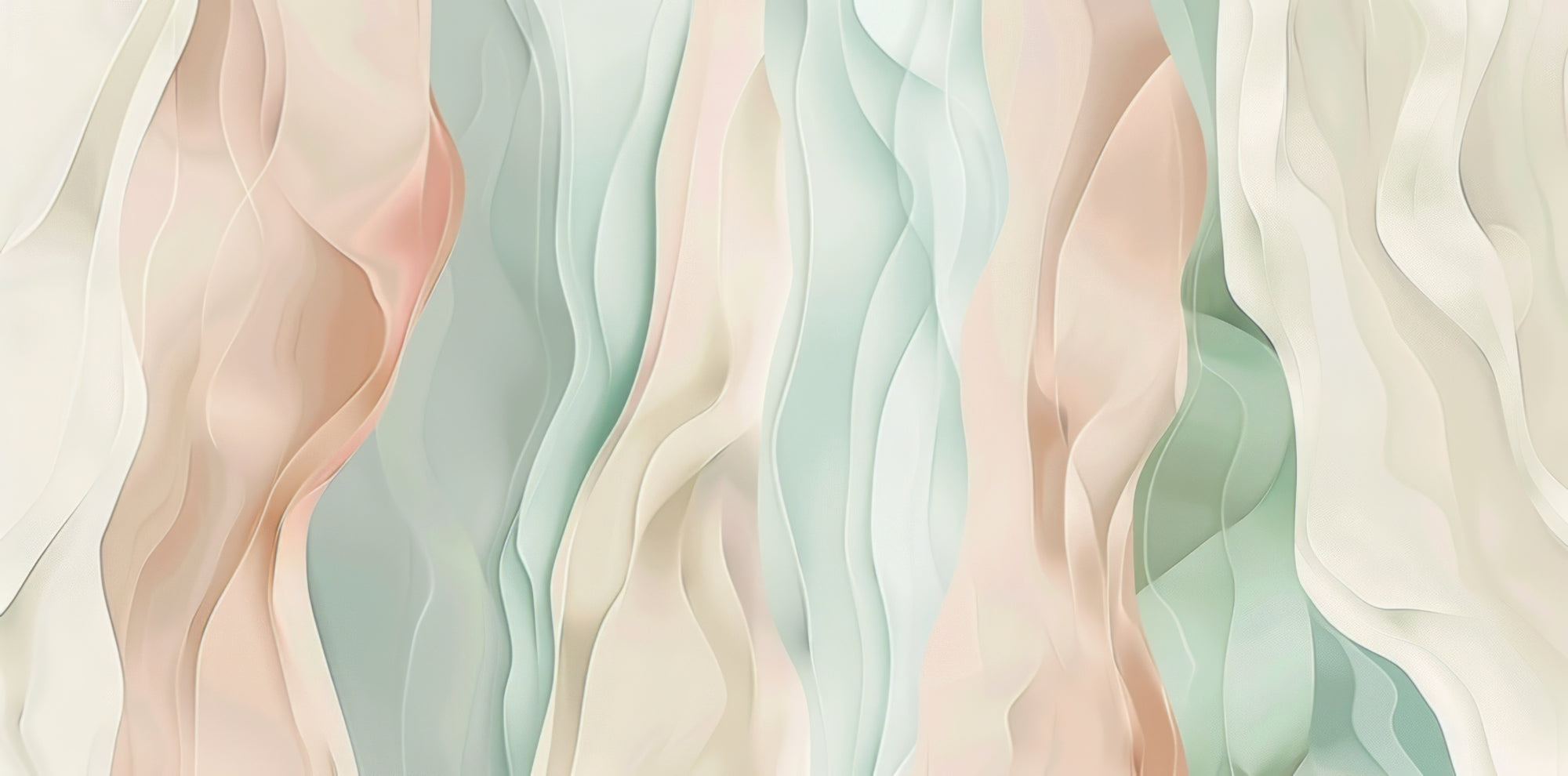 Pastel Wavy Abstract Wallpaper