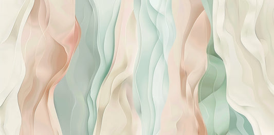 Pastel Wavy Abstract Wallpaper