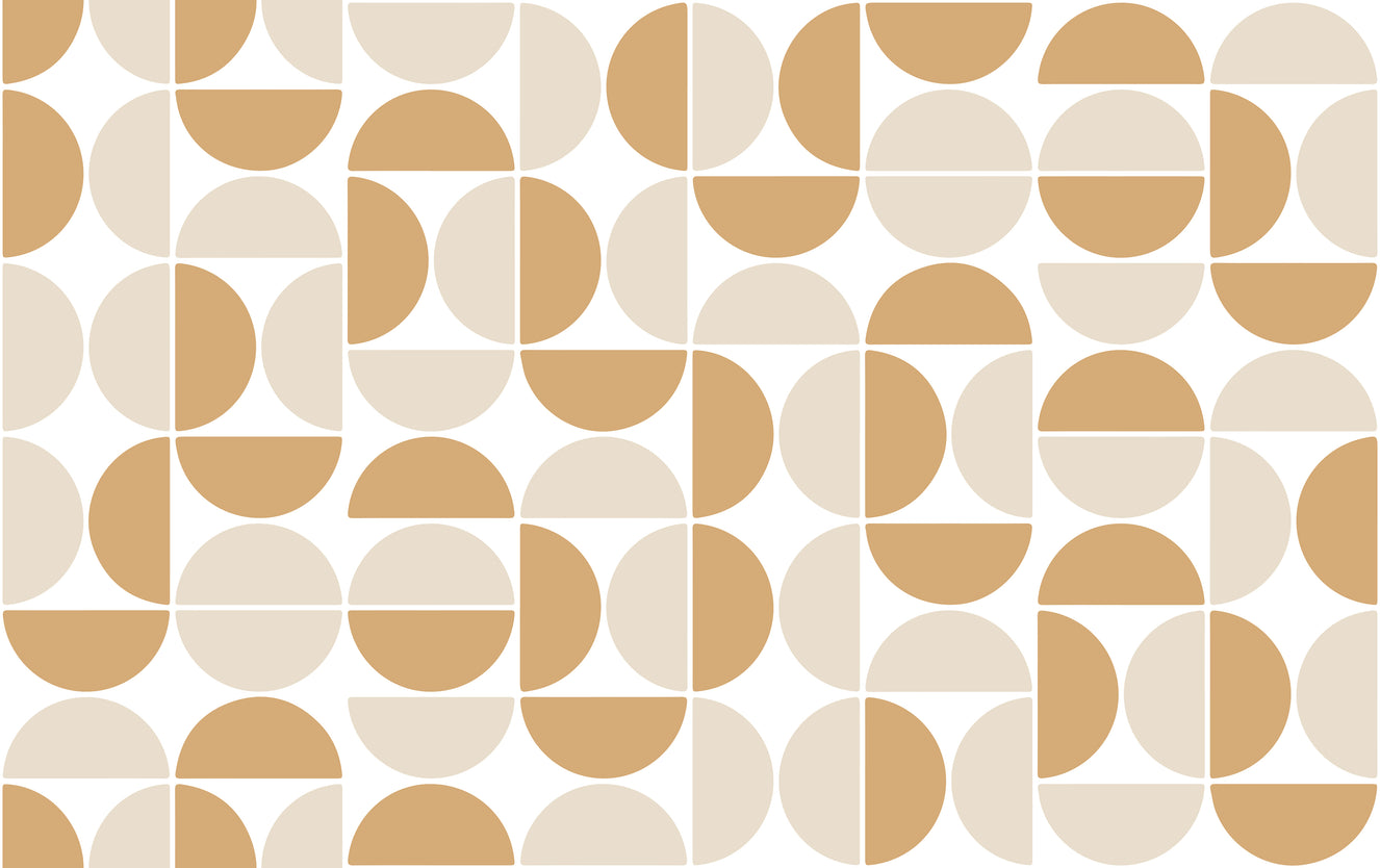 Modern Beige Geometric Pattern Wallpaper