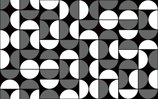 Black and White Geometric Wallpaper