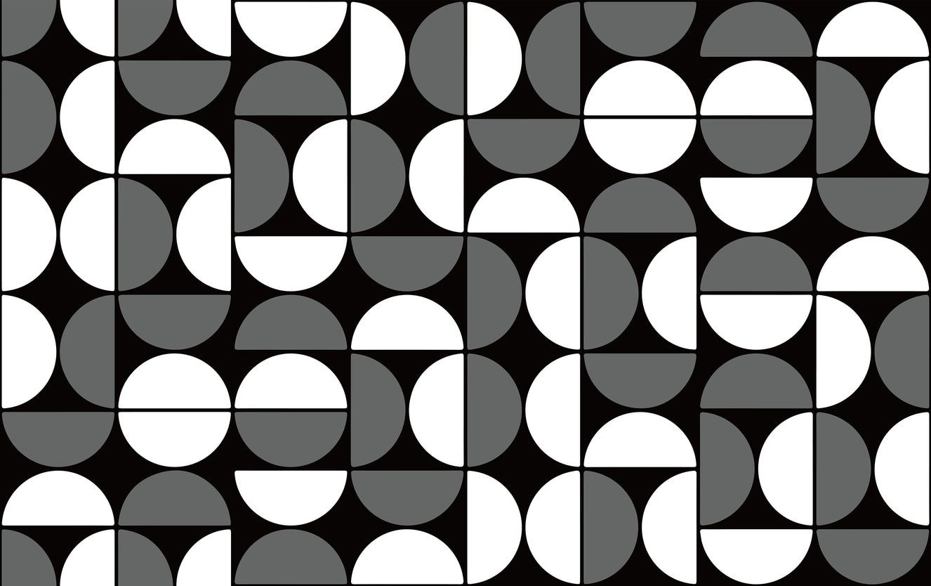 Black and White Geometric Wallpaper