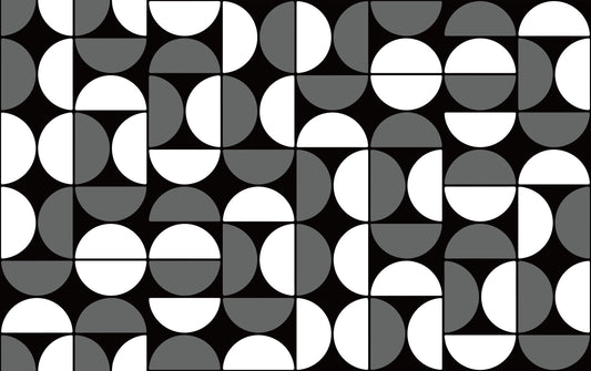 Black and White Geometric Wallpaper