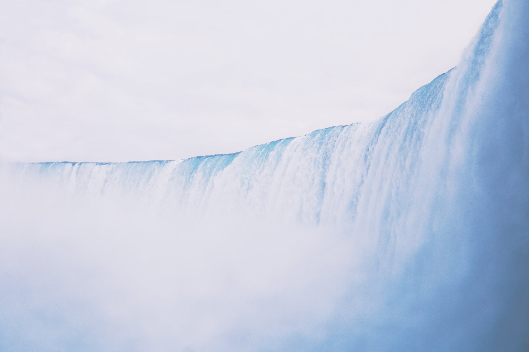 Misty Blue Waterfall Wall Mural