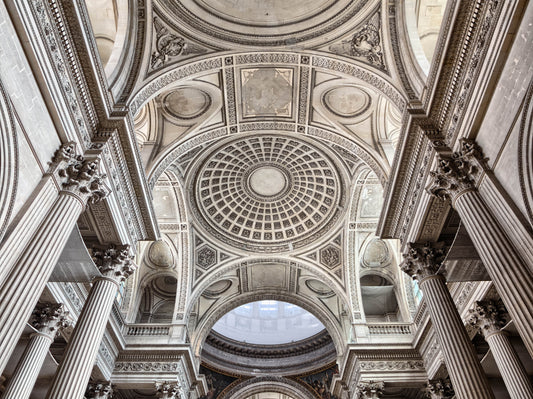 Neoclassical Pantheon Ceiling Wallpaper Art