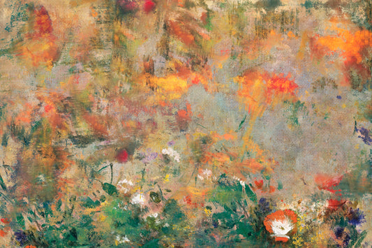Textured Abstract Floral Wallpaper
