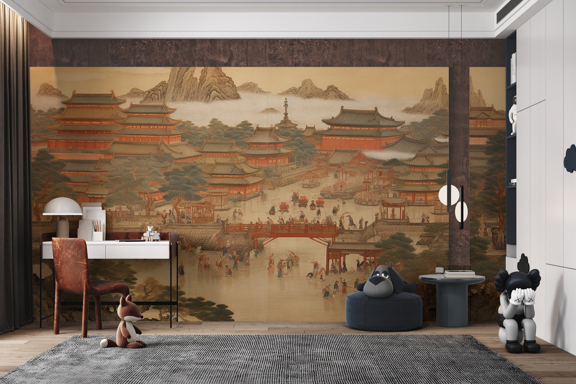 Traditional Chinese palace art wallpaper
