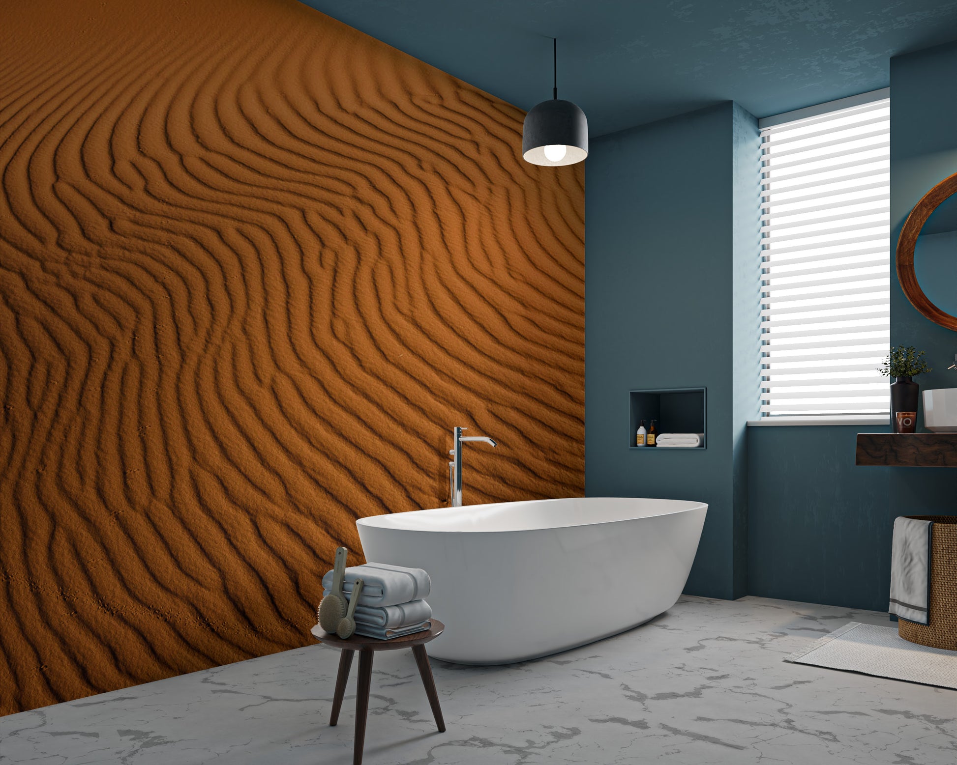 Desert sand dune texture wallpaper design
