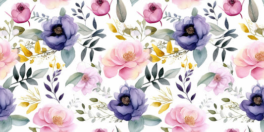 Soft Watercolor Flower Wallpaper