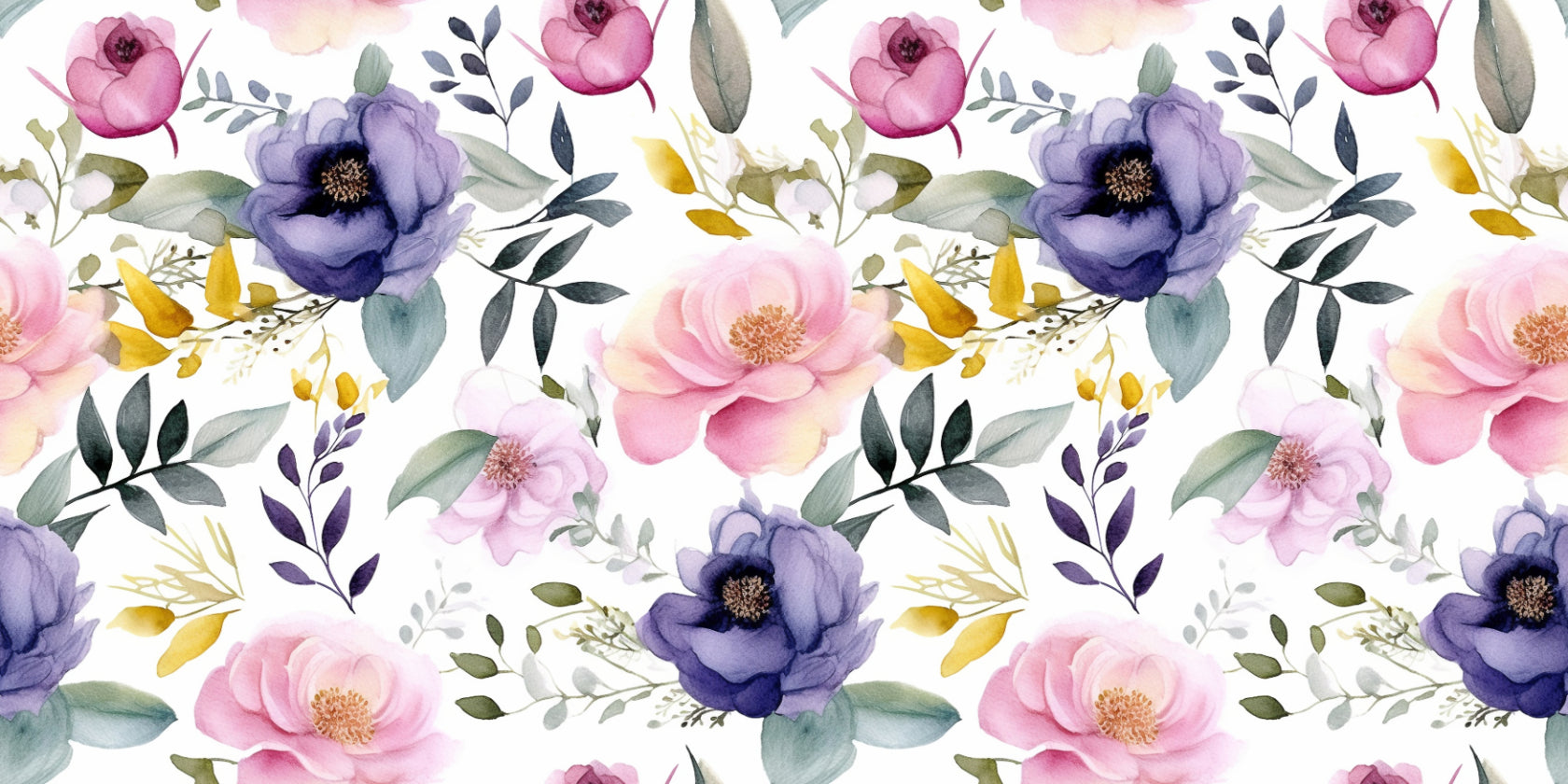 Soft Watercolor Flower Wallpaper
