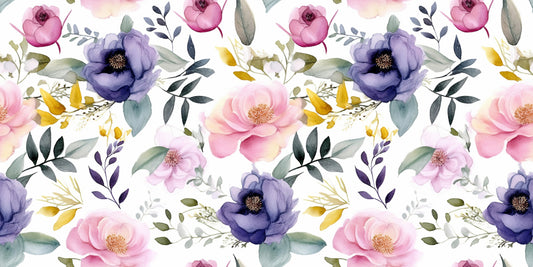 Soft Watercolor Flower Wallpaper