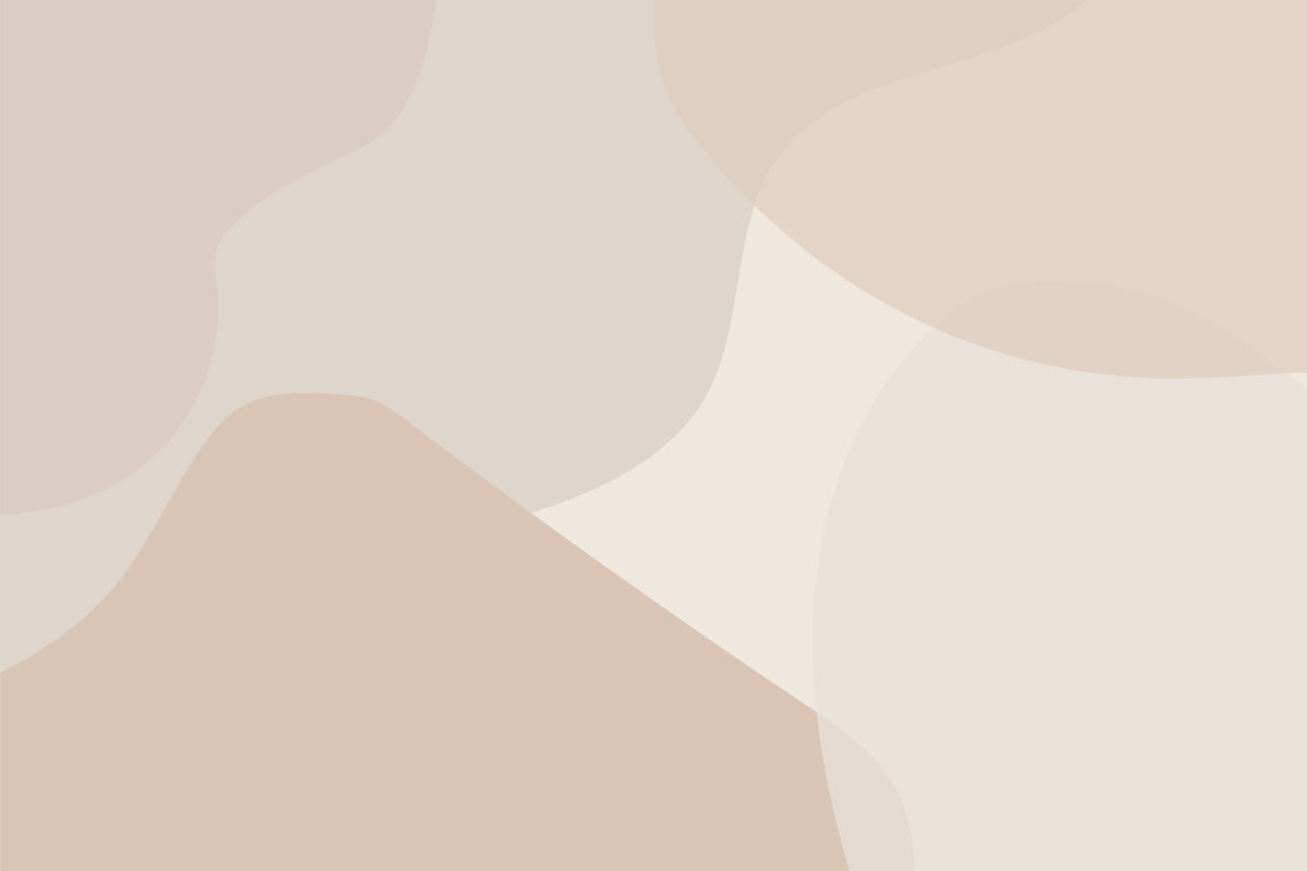 Beige Abstract Shapes Wallpaper Mural in your room