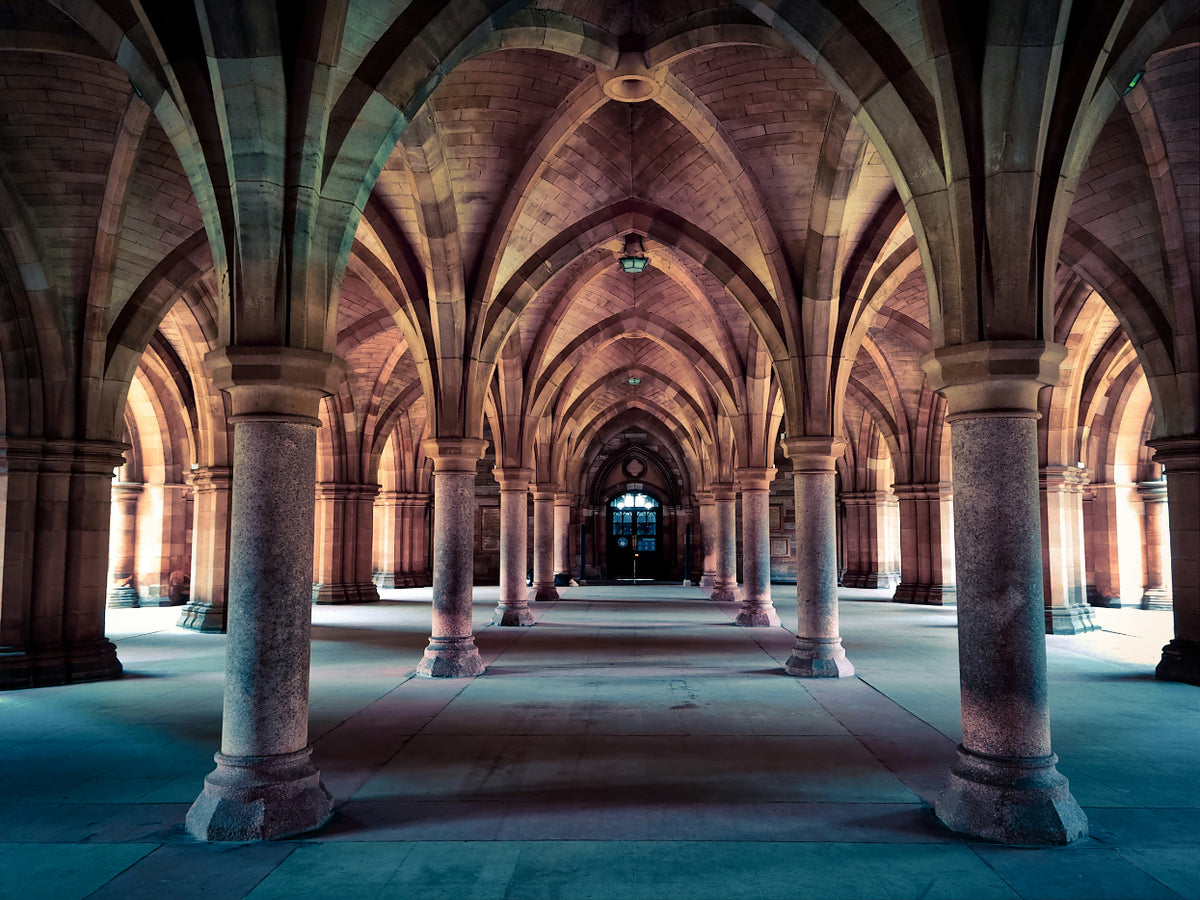 Historic Gothic Archway Wallpaper in your room — zoomed