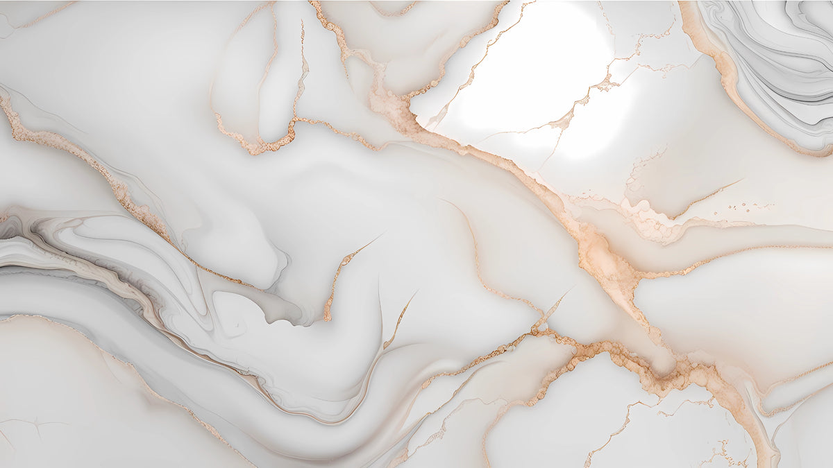 Luxury White Marble Wallpaper in your room — zoomed