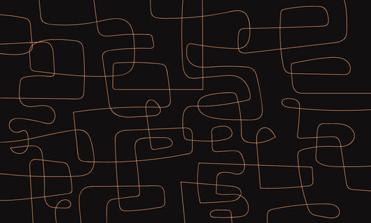 Modern Abstract Line Art Wallpaper
