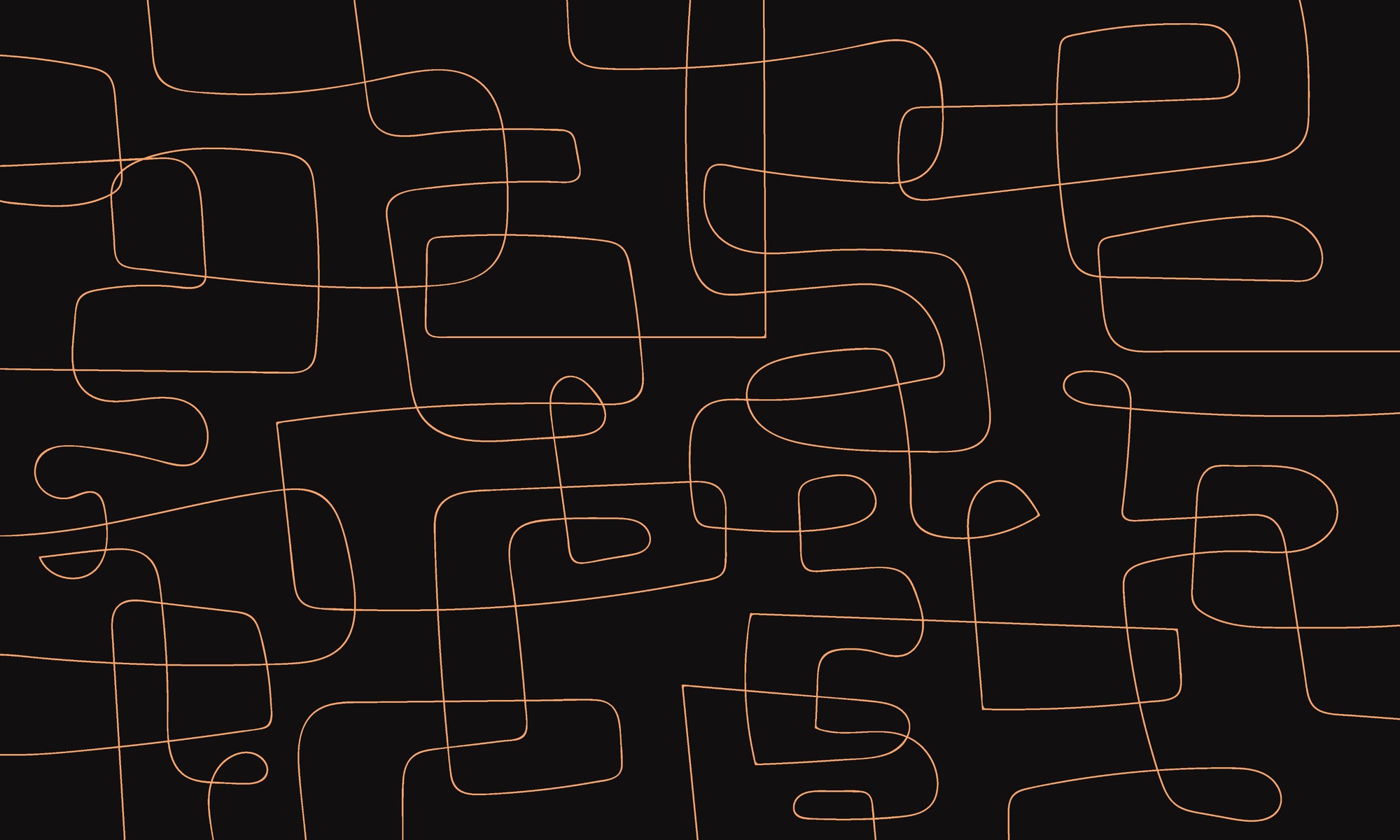 Modern Abstract Line Art Wallpaper