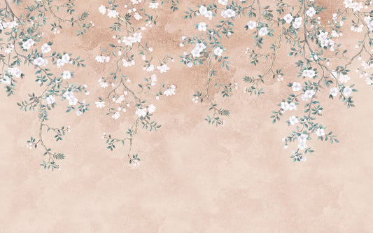 Vintage Floral Branches Wall Mural