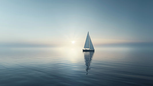 Sailboat on Calm Water Wallpaper