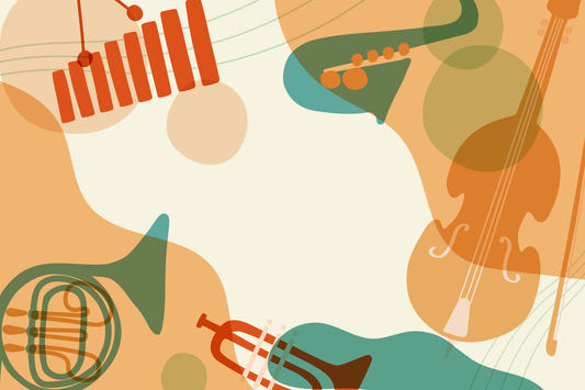 Abstract Music Instrument Wallpaper