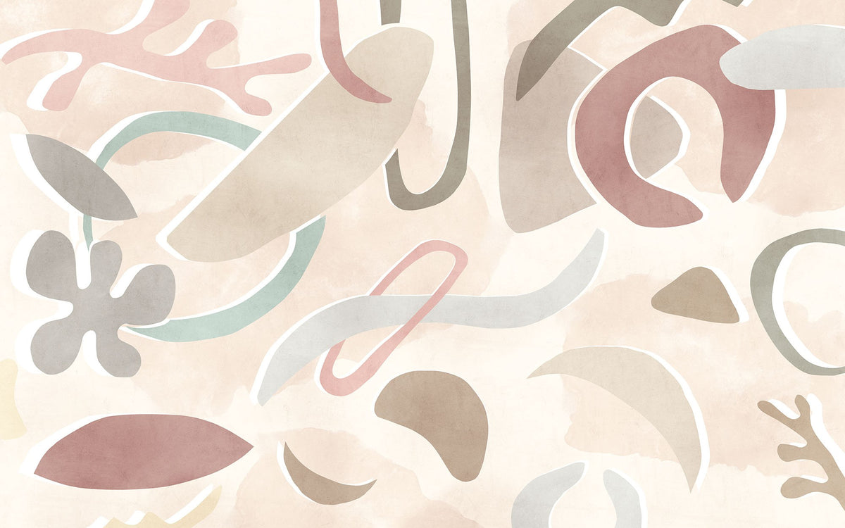 Soft Pastel Pattern Wall Mural