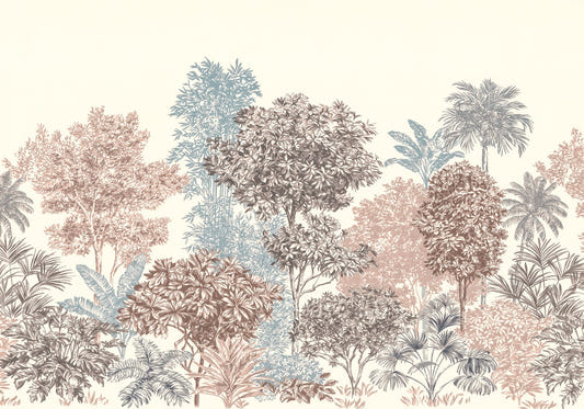 Golden Palm Forest Wallpaper Mural