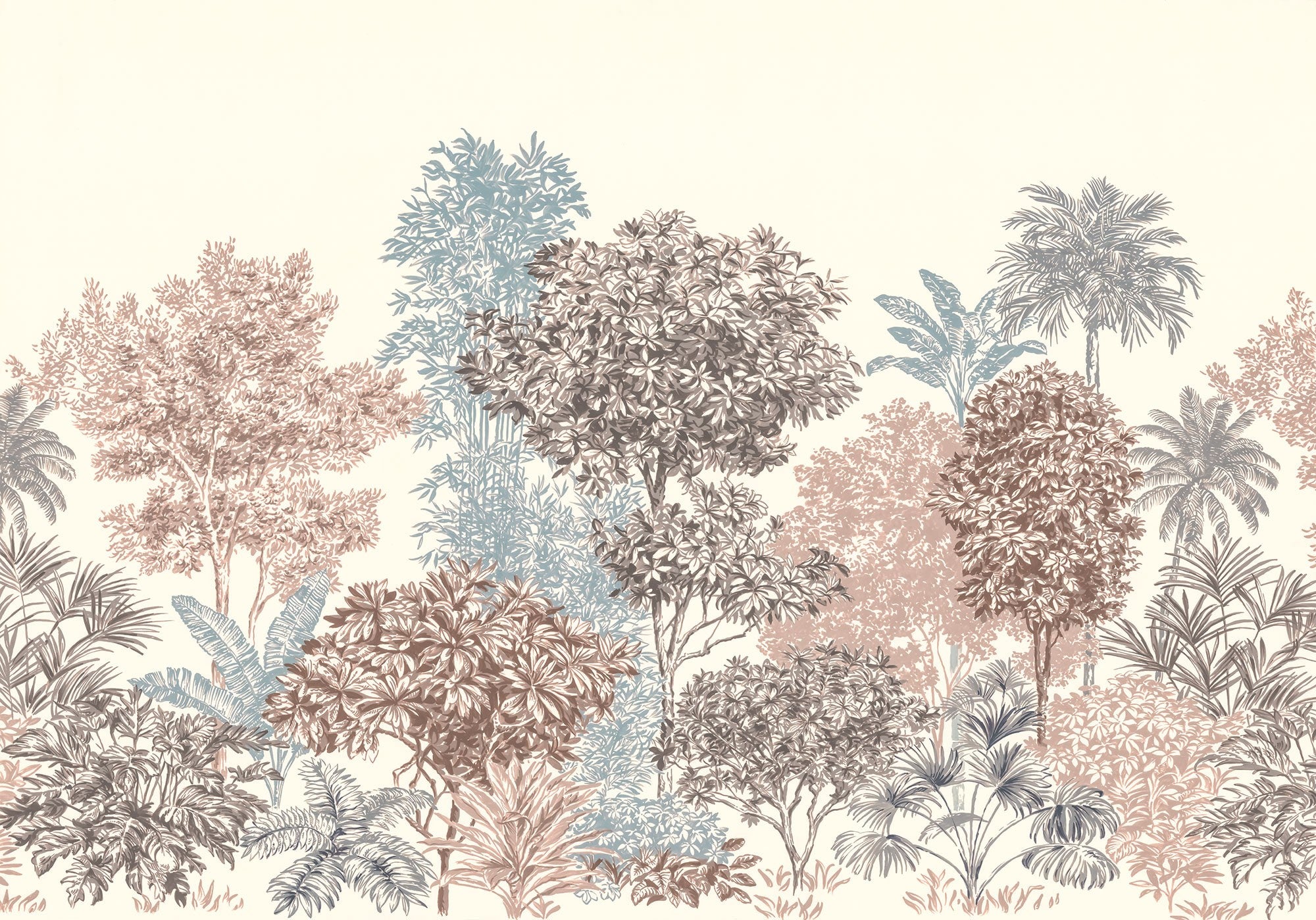 Golden Palm Forest Wallpaper Mural