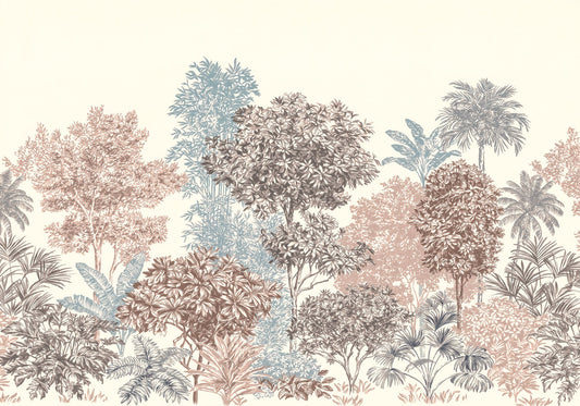 Golden Palm Forest Wallpaper Mural