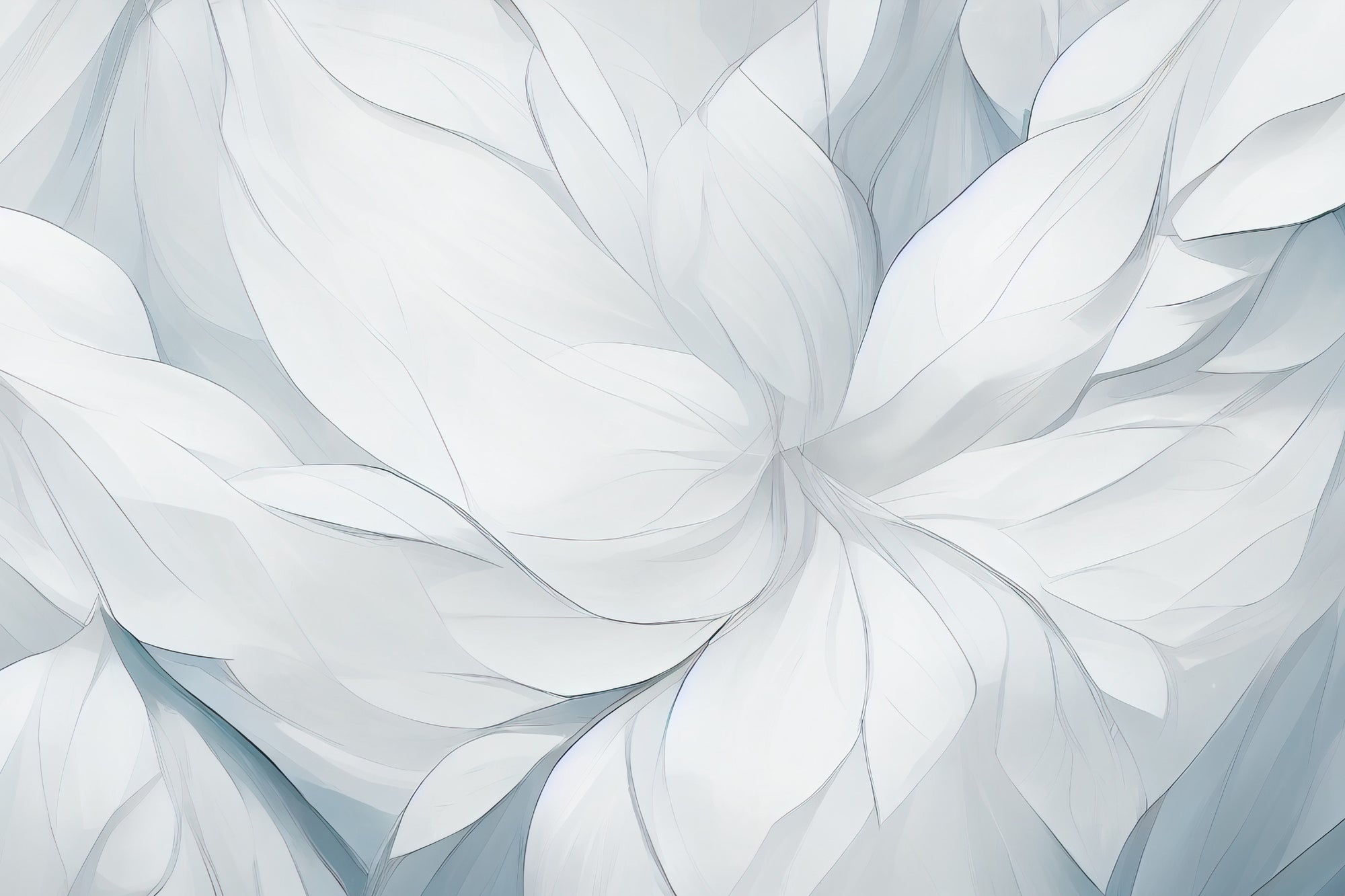 Elegant White Petal Wallpaper