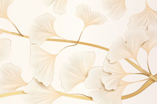Golden Ginkgo Leaf Wallpaper