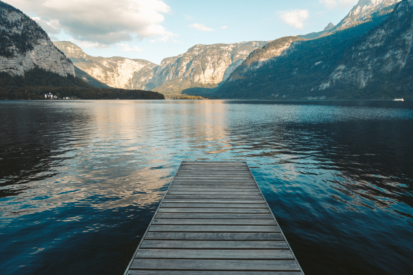 Scenic Lakeside Dock Wallpaper