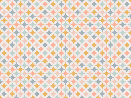 Retro Circles Pattern Wallpaper