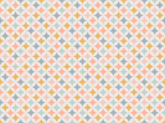 Retro Circles Pattern Wallpaper