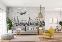 Unique Architectural Marvels Brick Wall Mural Design