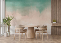 Subtle Watercolor Ombre Wall Mural