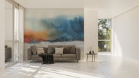 Abstract Watercolor Flow Mural for Your Walls
