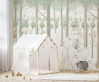 Wilderness Serene Watercolor Wall Mural Decor
