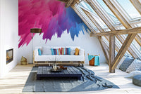 Joyful Colorful Burst Wall Art Mural for any space

