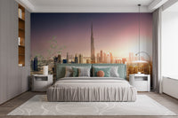 Dubai Sunset Spectacle Mural for an iconic city view