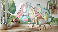 Dinosaur Fantasyland Wallpaper Mural for Fun Decor
