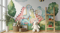Dinosaur Fantasyland Wallpaper Mural for Kids' Walls
