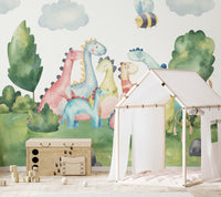 Dinosaur Fantasyland Wallpaper Mural for Nature Lovers
