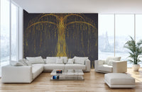 Removable Abstract Tree of Elegance Wall Mural Design
